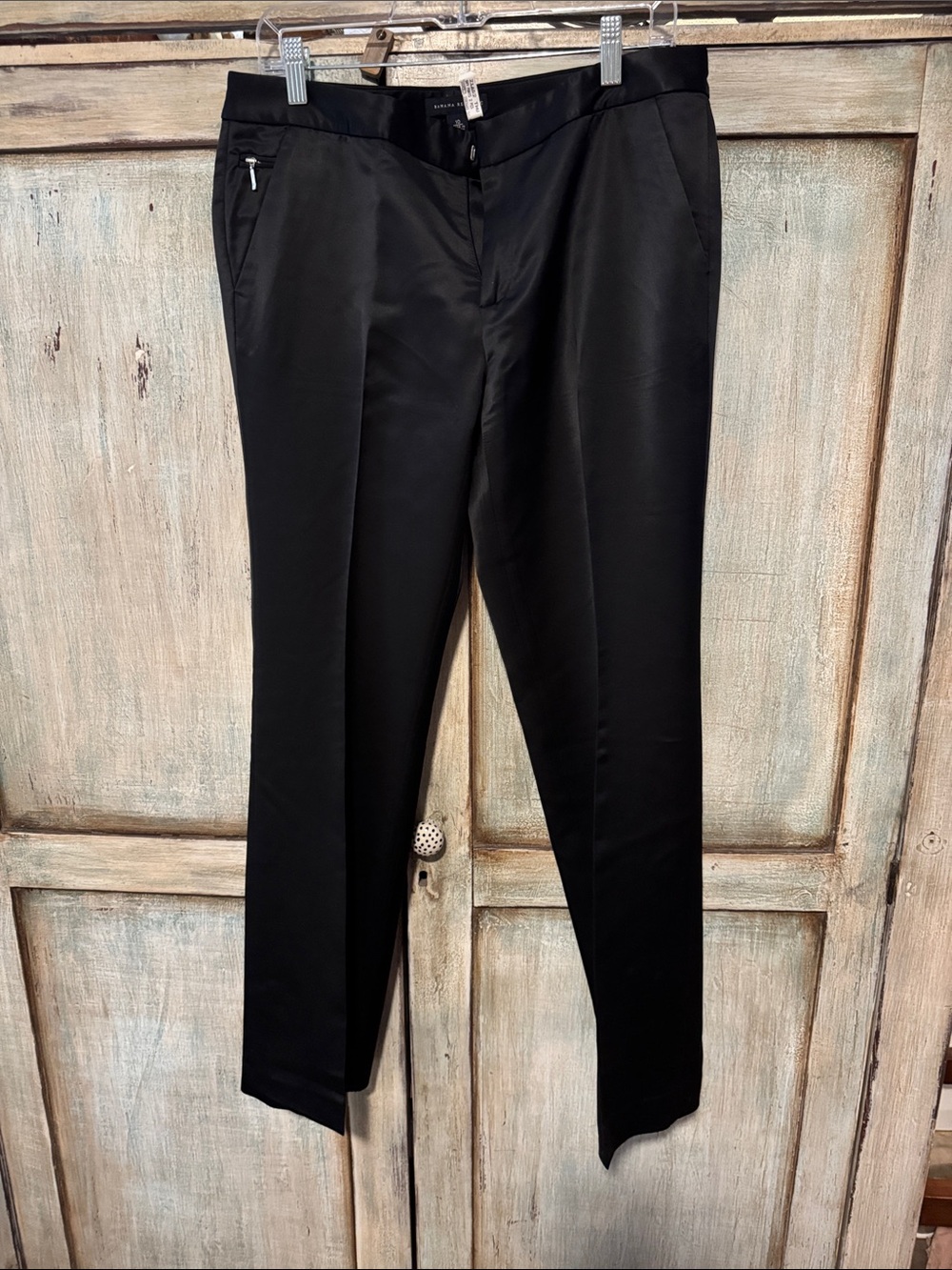 Banana Republic Satin Black Dress Pants - 10